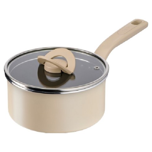 테팔 인덕션 블라썸 편수냄비, 베이지, 18cm